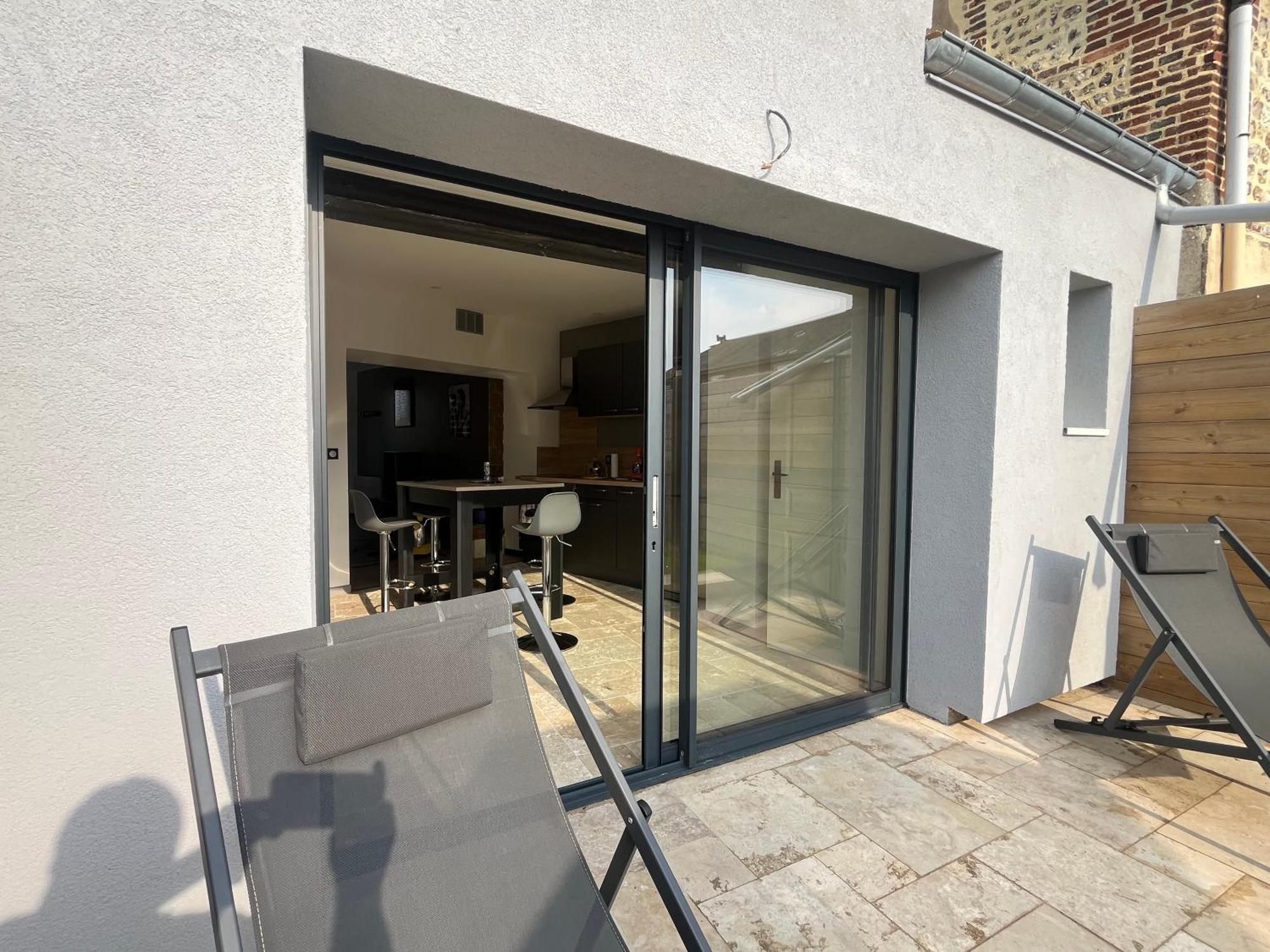 Gite Le Davidson, Maison Avec Jardin Ypreville-Biville Luaran gambar
