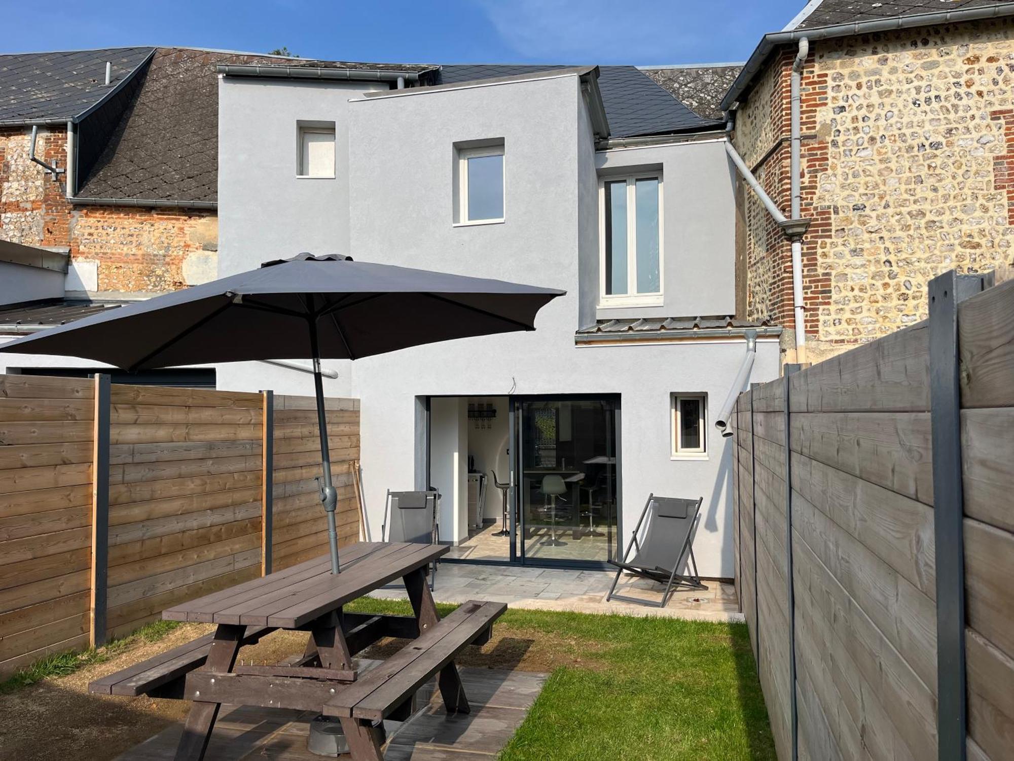 Gite Le Davidson, Maison Avec Jardin Ypreville-Biville Luaran gambar